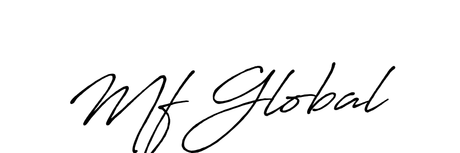 Make a beautiful signature design for name Mf Global. With this signature (Antro_Vectra_Bolder) style, you can create a handwritten signature for free. Mf Global signature style 7 images and pictures png