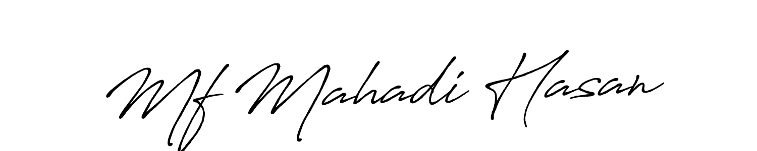 Antro_Vectra_Bolder is a professional signature style that is perfect for those who want to add a touch of class to their signature. It is also a great choice for those who want to make their signature more unique. Get Mf Mahadi Hasan name to fancy signature for free. Mf Mahadi Hasan signature style 7 images and pictures png