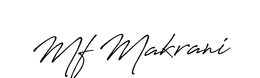 It looks lik you need a new signature style for name Mf Makrani. Design unique handwritten (Antro_Vectra_Bolder) signature with our free signature maker in just a few clicks. Mf Makrani signature style 7 images and pictures png