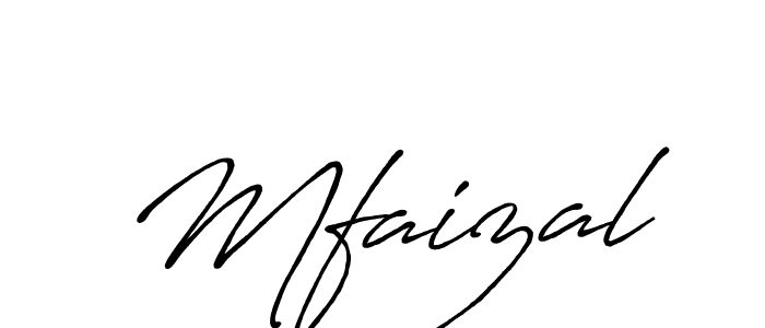 Also we have Mfaizal name is the best signature style. Create professional handwritten signature collection using Antro_Vectra_Bolder autograph style. Mfaizal signature style 7 images and pictures png