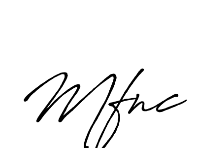 How to make Mfnc name signature. Use Antro_Vectra_Bolder style for creating short signs online. This is the latest handwritten sign. Mfnc signature style 7 images and pictures png