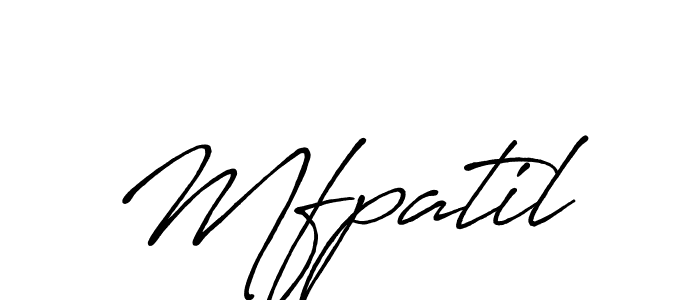 Design your own signature with our free online signature maker. With this signature software, you can create a handwritten (Antro_Vectra_Bolder) signature for name Mfpatil. Mfpatil signature style 7 images and pictures png