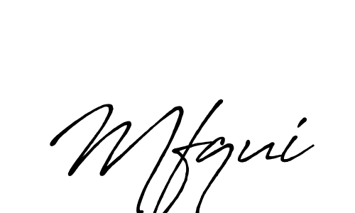 How to make Mfqui signature? Antro_Vectra_Bolder is a professional autograph style. Create handwritten signature for Mfqui name. Mfqui signature style 7 images and pictures png