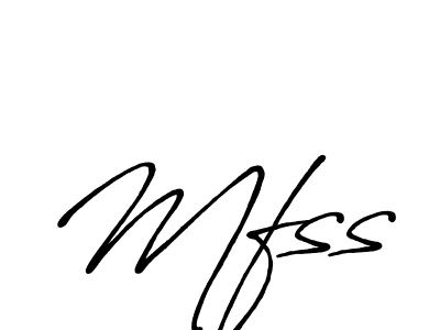 Design your own signature with our free online signature maker. With this signature software, you can create a handwritten (Antro_Vectra_Bolder) signature for name Mfss. Mfss signature style 7 images and pictures png