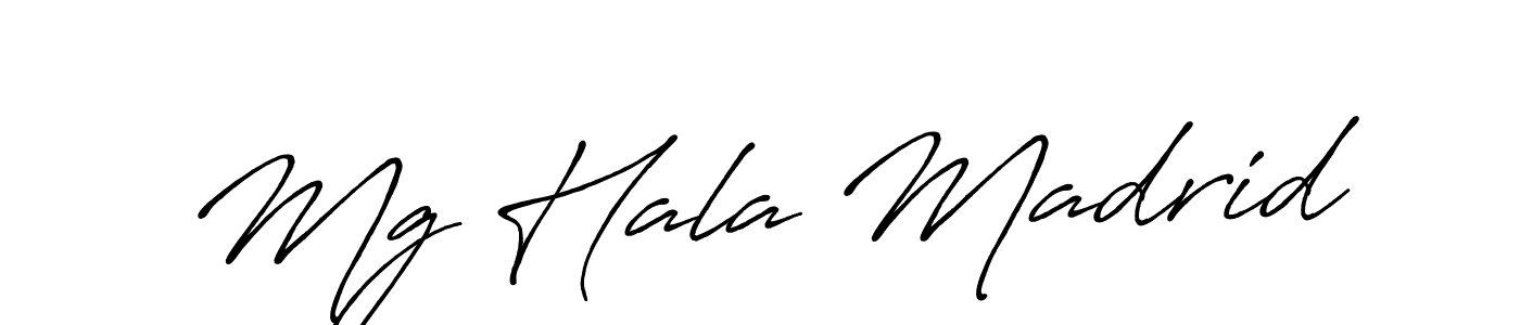 This is the best signature style for the Mg Hala Madrid name. Also you like these signature font (Antro_Vectra_Bolder). Mix name signature. Mg Hala Madrid signature style 7 images and pictures png
