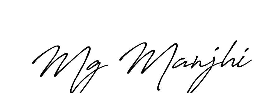 How to make Mg Manjhi signature? Antro_Vectra_Bolder is a professional autograph style. Create handwritten signature for Mg Manjhi name. Mg Manjhi signature style 7 images and pictures png