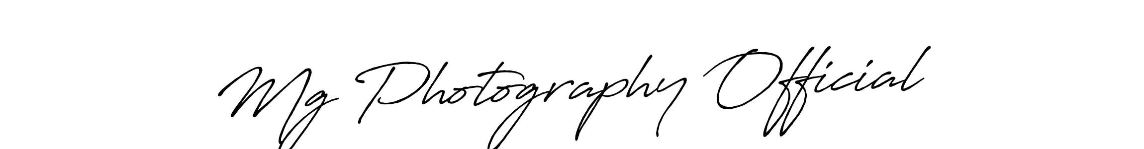 How to make Mg Photography Official signature? Antro_Vectra_Bolder is a professional autograph style. Create handwritten signature for Mg Photography Official name. Mg Photography Official signature style 7 images and pictures png