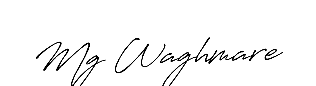 Use a signature maker to create a handwritten signature online. With this signature software, you can design (Antro_Vectra_Bolder) your own signature for name Mg Waghmare. Mg Waghmare signature style 7 images and pictures png