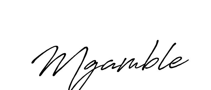 Mgamble stylish signature style. Best Handwritten Sign (Antro_Vectra_Bolder) for my name. Handwritten Signature Collection Ideas for my name Mgamble. Mgamble signature style 7 images and pictures png