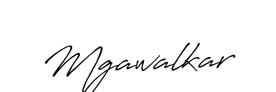 How to make Mgawalkar signature? Antro_Vectra_Bolder is a professional autograph style. Create handwritten signature for Mgawalkar name. Mgawalkar signature style 7 images and pictures png