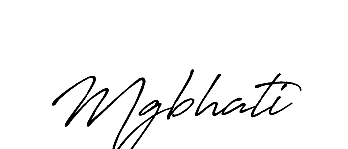 Make a beautiful signature design for name Mgbhati. With this signature (Antro_Vectra_Bolder) style, you can create a handwritten signature for free. Mgbhati signature style 7 images and pictures png