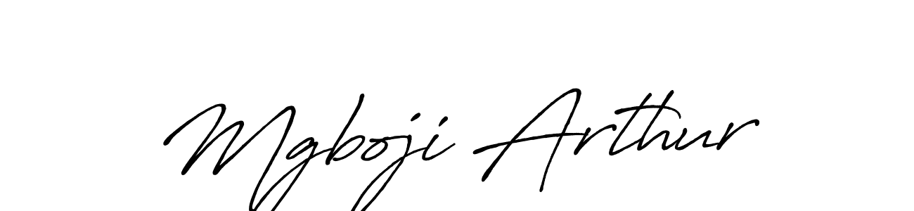 Create a beautiful signature design for name Mgboji Arthur. With this signature (Antro_Vectra_Bolder) fonts, you can make a handwritten signature for free. Mgboji Arthur signature style 7 images and pictures png