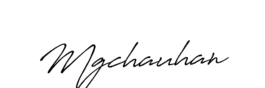 How to make Mgchauhan name signature. Use Antro_Vectra_Bolder style for creating short signs online. This is the latest handwritten sign. Mgchauhan signature style 7 images and pictures png