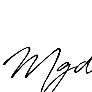 Create a beautiful signature design for name Mgd. With this signature (Antro_Vectra_Bolder) fonts, you can make a handwritten signature for free. Mgd signature style 7 images and pictures png