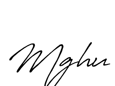 Design your own signature with our free online signature maker. With this signature software, you can create a handwritten (Antro_Vectra_Bolder) signature for name Mghu. Mghu signature style 7 images and pictures png