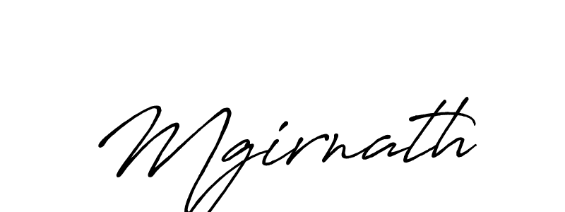 Make a beautiful signature design for name Mgirnath. With this signature (Antro_Vectra_Bolder) style, you can create a handwritten signature for free. Mgirnath signature style 7 images and pictures png