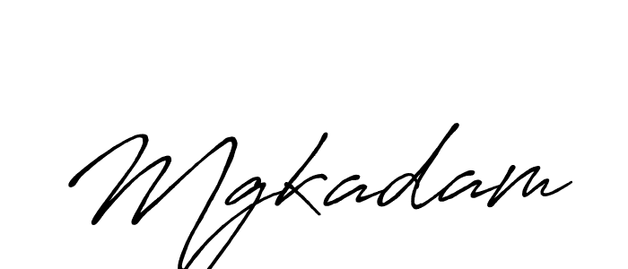 Make a beautiful signature design for name Mgkadam. With this signature (Antro_Vectra_Bolder) style, you can create a handwritten signature for free. Mgkadam signature style 7 images and pictures png