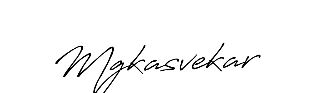 Also we have Mgkasvekar name is the best signature style. Create professional handwritten signature collection using Antro_Vectra_Bolder autograph style. Mgkasvekar signature style 7 images and pictures png