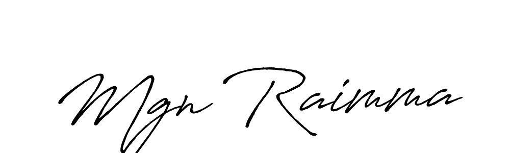 The best way (Antro_Vectra_Bolder) to make a short signature is to pick only two or three words in your name. The name Mgn Raimma include a total of six letters. For converting this name. Mgn Raimma signature style 7 images and pictures png