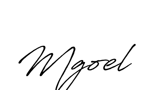 Make a beautiful signature design for name Mgoel. With this signature (Antro_Vectra_Bolder) style, you can create a handwritten signature for free. Mgoel signature style 7 images and pictures png
