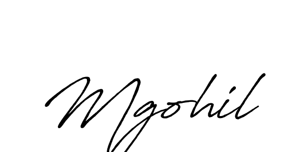 Use a signature maker to create a handwritten signature online. With this signature software, you can design (Antro_Vectra_Bolder) your own signature for name Mgohil. Mgohil signature style 7 images and pictures png