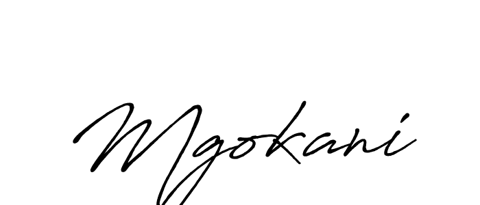 How to make Mgokani name signature. Use Antro_Vectra_Bolder style for creating short signs online. This is the latest handwritten sign. Mgokani signature style 7 images and pictures png