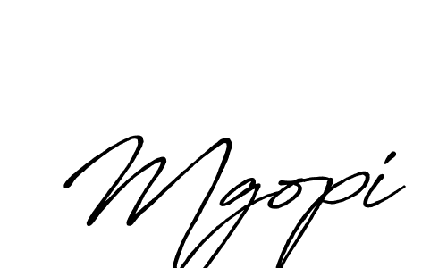 How to make Mgopi signature? Antro_Vectra_Bolder is a professional autograph style. Create handwritten signature for Mgopi name. Mgopi signature style 7 images and pictures png