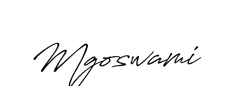 How to make Mgoswami name signature. Use Antro_Vectra_Bolder style for creating short signs online. This is the latest handwritten sign. Mgoswami signature style 7 images and pictures png