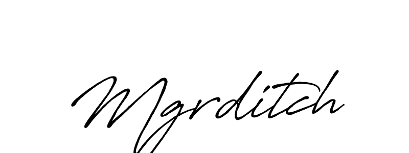 Make a beautiful signature design for name Mgrditch. With this signature (Antro_Vectra_Bolder) style, you can create a handwritten signature for free. Mgrditch signature style 7 images and pictures png