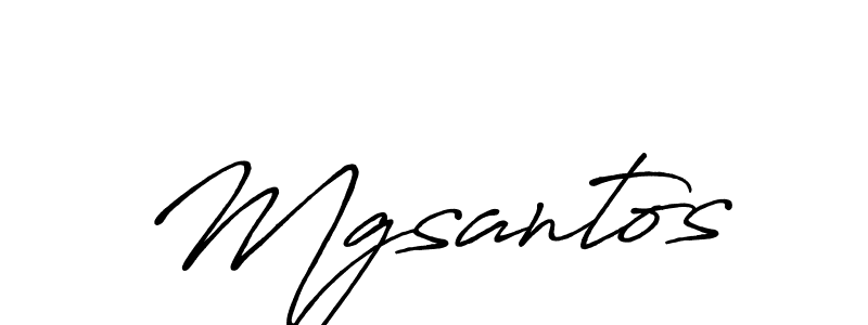 You should practise on your own different ways (Antro_Vectra_Bolder) to write your name (Mgsantos) in signature. don't let someone else do it for you. Mgsantos signature style 7 images and pictures png