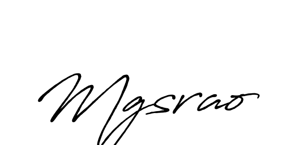 Design your own signature with our free online signature maker. With this signature software, you can create a handwritten (Antro_Vectra_Bolder) signature for name Mgsrao. Mgsrao signature style 7 images and pictures png