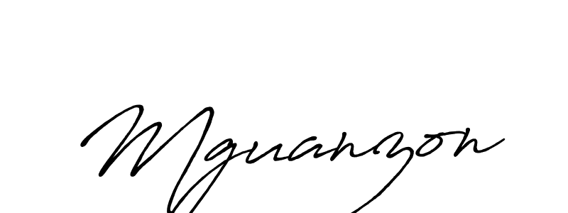 How to make Mguanzon signature? Antro_Vectra_Bolder is a professional autograph style. Create handwritten signature for Mguanzon name. Mguanzon signature style 7 images and pictures png