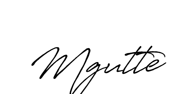 How to make Mgutte name signature. Use Antro_Vectra_Bolder style for creating short signs online. This is the latest handwritten sign. Mgutte signature style 7 images and pictures png