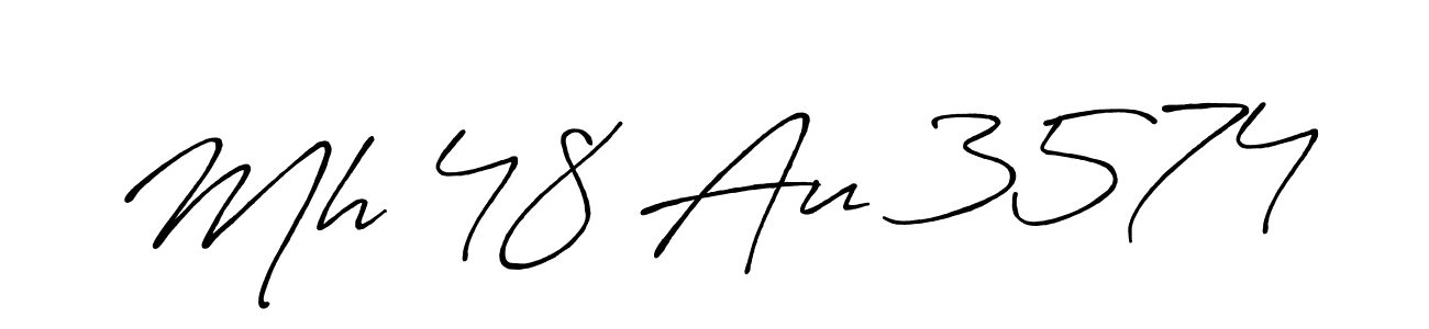 Make a beautiful signature design for name Mh 48 Au 3574. With this signature (Antro_Vectra_Bolder) style, you can create a handwritten signature for free. Mh 48 Au 3574 signature style 7 images and pictures png