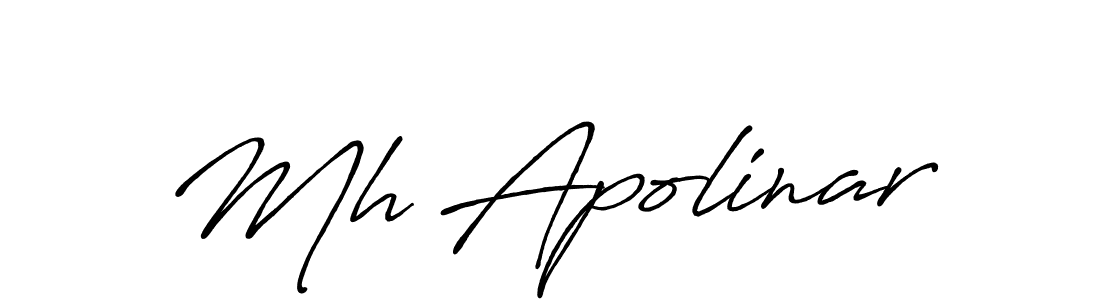 Antro_Vectra_Bolder is a professional signature style that is perfect for those who want to add a touch of class to their signature. It is also a great choice for those who want to make their signature more unique. Get Mh Apolinar name to fancy signature for free. Mh Apolinar signature style 7 images and pictures png