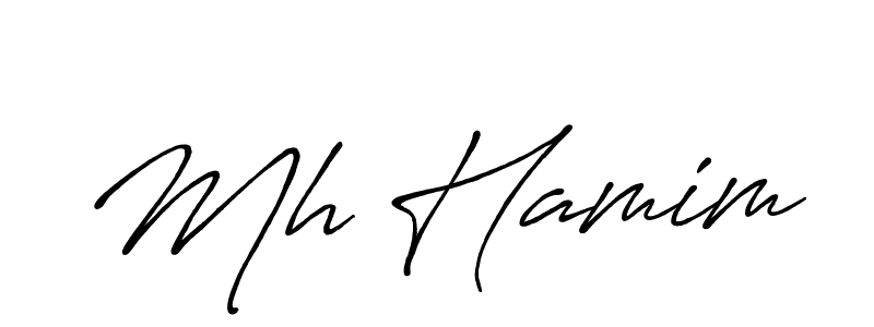 Make a beautiful signature design for name Mh Hamim. Use this online signature maker to create a handwritten signature for free. Mh Hamim signature style 7 images and pictures png