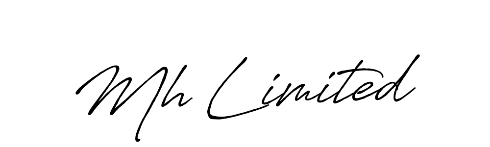 Mh Limited stylish signature style. Best Handwritten Sign (Antro_Vectra_Bolder) for my name. Handwritten Signature Collection Ideas for my name Mh Limited. Mh Limited signature style 7 images and pictures png