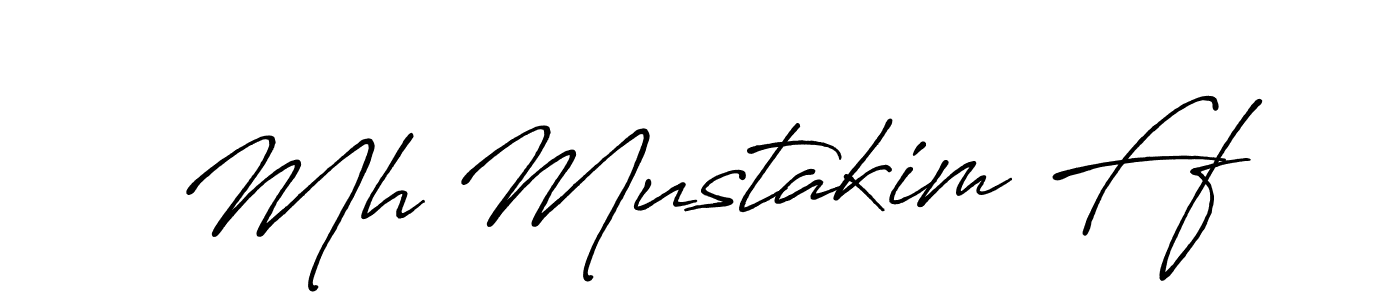 Design your own signature with our free online signature maker. With this signature software, you can create a handwritten (Antro_Vectra_Bolder) signature for name Mh Mustakim Ff. Mh Mustakim Ff signature style 7 images and pictures png