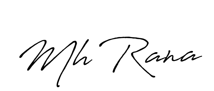 Antro_Vectra_Bolder is a professional signature style that is perfect for those who want to add a touch of class to their signature. It is also a great choice for those who want to make their signature more unique. Get Mh Rana name to fancy signature for free. Mh Rana signature style 7 images and pictures png