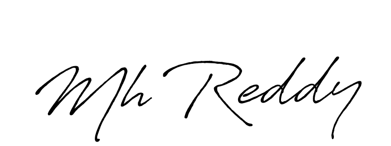 You should practise on your own different ways (Antro_Vectra_Bolder) to write your name (Mh Reddy) in signature. don't let someone else do it for you. Mh Reddy signature style 7 images and pictures png