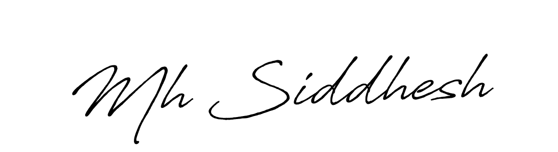 How to Draw Mh Siddhesh signature style? Antro_Vectra_Bolder is a latest design signature styles for name Mh Siddhesh. Mh Siddhesh signature style 7 images and pictures png