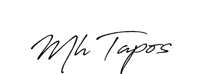 You can use this online signature creator to create a handwritten signature for the name Mh Tapos. This is the best online autograph maker. Mh Tapos signature style 7 images and pictures png