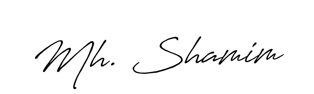 How to make Mh. Shamim signature? Antro_Vectra_Bolder is a professional autograph style. Create handwritten signature for Mh. Shamim name. Mh. Shamim signature style 7 images and pictures png