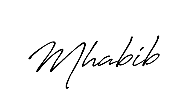 Create a beautiful signature design for name Mhabib. With this signature (Antro_Vectra_Bolder) fonts, you can make a handwritten signature for free. Mhabib signature style 7 images and pictures png