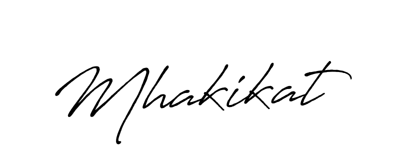 Use a signature maker to create a handwritten signature online. With this signature software, you can design (Antro_Vectra_Bolder) your own signature for name Mhakikat. Mhakikat signature style 7 images and pictures png