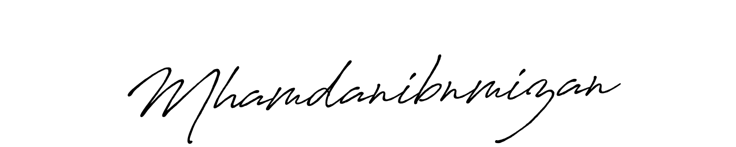 Make a beautiful signature design for name Mhamdanibnmizan. Use this online signature maker to create a handwritten signature for free. Mhamdanibnmizan signature style 7 images and pictures png
