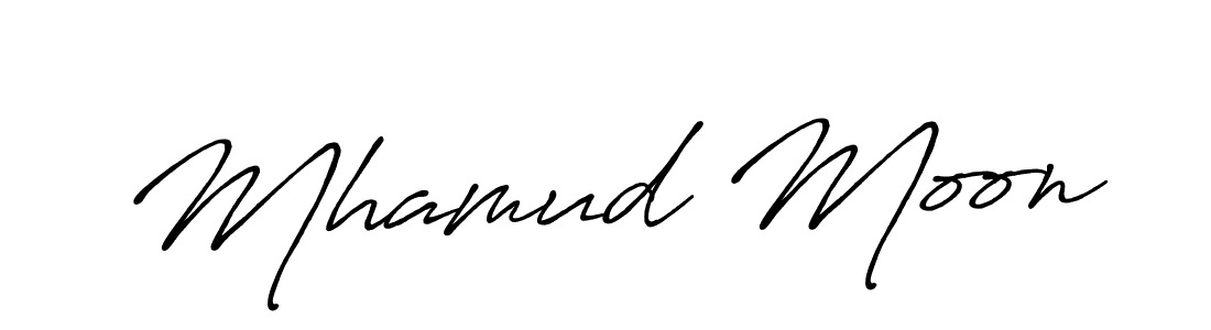 Also You can easily find your signature by using the search form. We will create Mhamud Moon name handwritten signature images for you free of cost using Antro_Vectra_Bolder sign style. Mhamud Moon signature style 7 images and pictures png