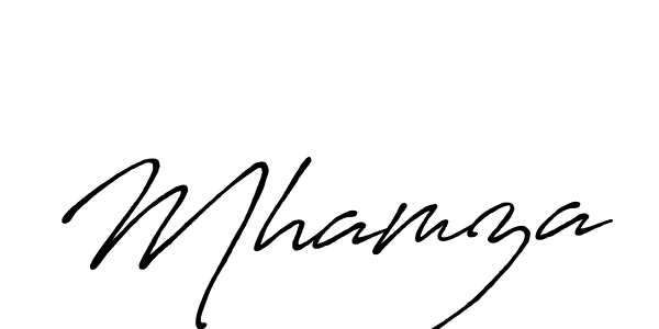 Create a beautiful signature design for name Mhamza. With this signature (Antro_Vectra_Bolder) fonts, you can make a handwritten signature for free. Mhamza signature style 7 images and pictures png