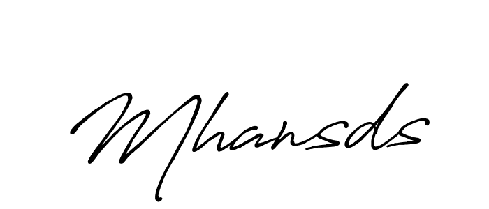 Mhansds stylish signature style. Best Handwritten Sign (Antro_Vectra_Bolder) for my name. Handwritten Signature Collection Ideas for my name Mhansds. Mhansds signature style 7 images and pictures png