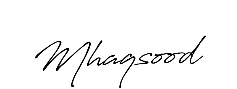 How to make Mhaqsood signature? Antro_Vectra_Bolder is a professional autograph style. Create handwritten signature for Mhaqsood name. Mhaqsood signature style 7 images and pictures png